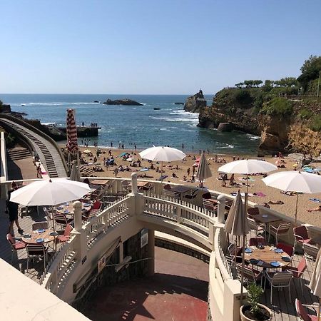 Biarritz: super appt en face de la plage Extérieur photo