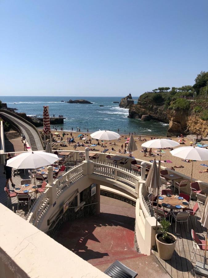 Biarritz: super appt en face de la plage Extérieur photo